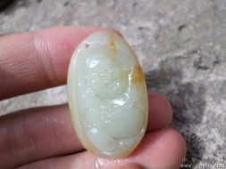 精品和田玉籽料小玉佛 玉质温润，白嫩细腻的青海玉石珍品