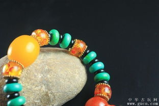 精品上架 天然玉石绿松石念珠手链，青海玉石低拍只赚信誉